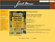 Tablet Screenshot of firstmuse.org